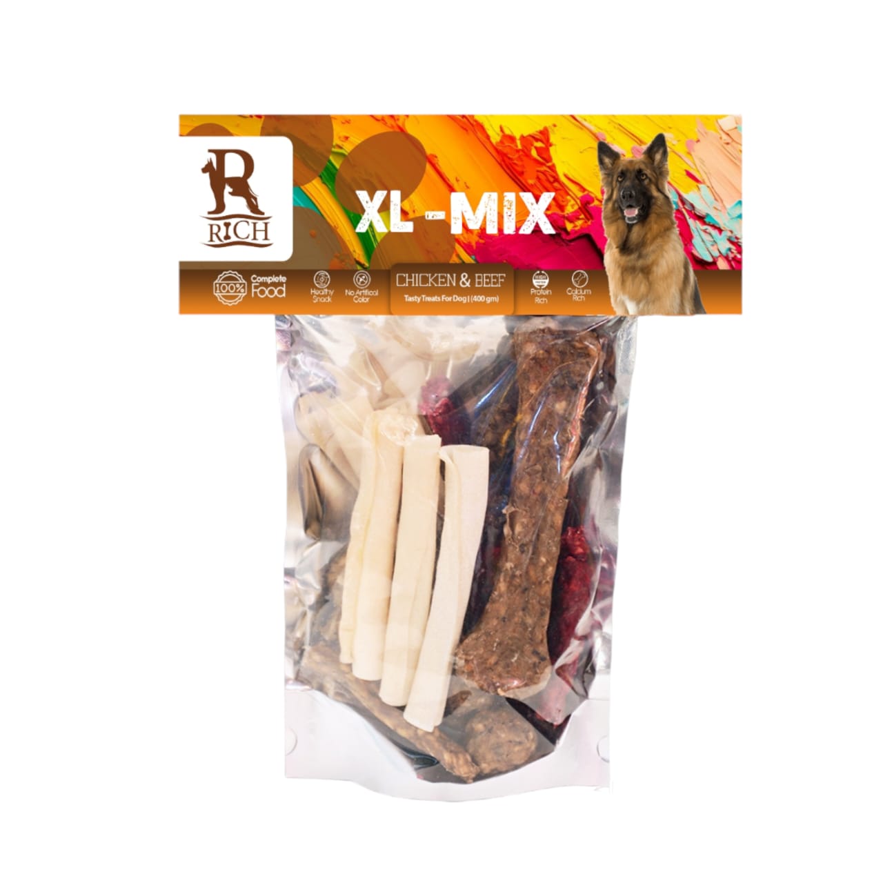 Rich Dog Treat for dogs with mix 400 gr