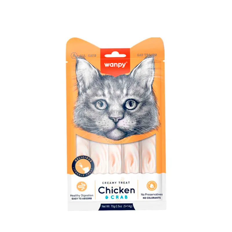 Wanpy Creamy Treat  Chicken & Crab -70g