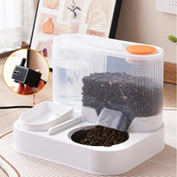 Food Dispenser with Water Container 2 in 1