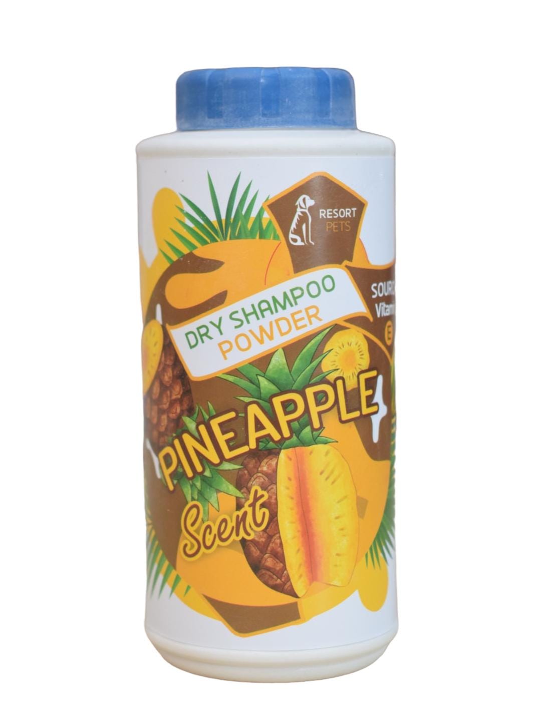 RESORT PETS DRY SHAMPOO POWDER SCENT PINEAPPLE 500 G