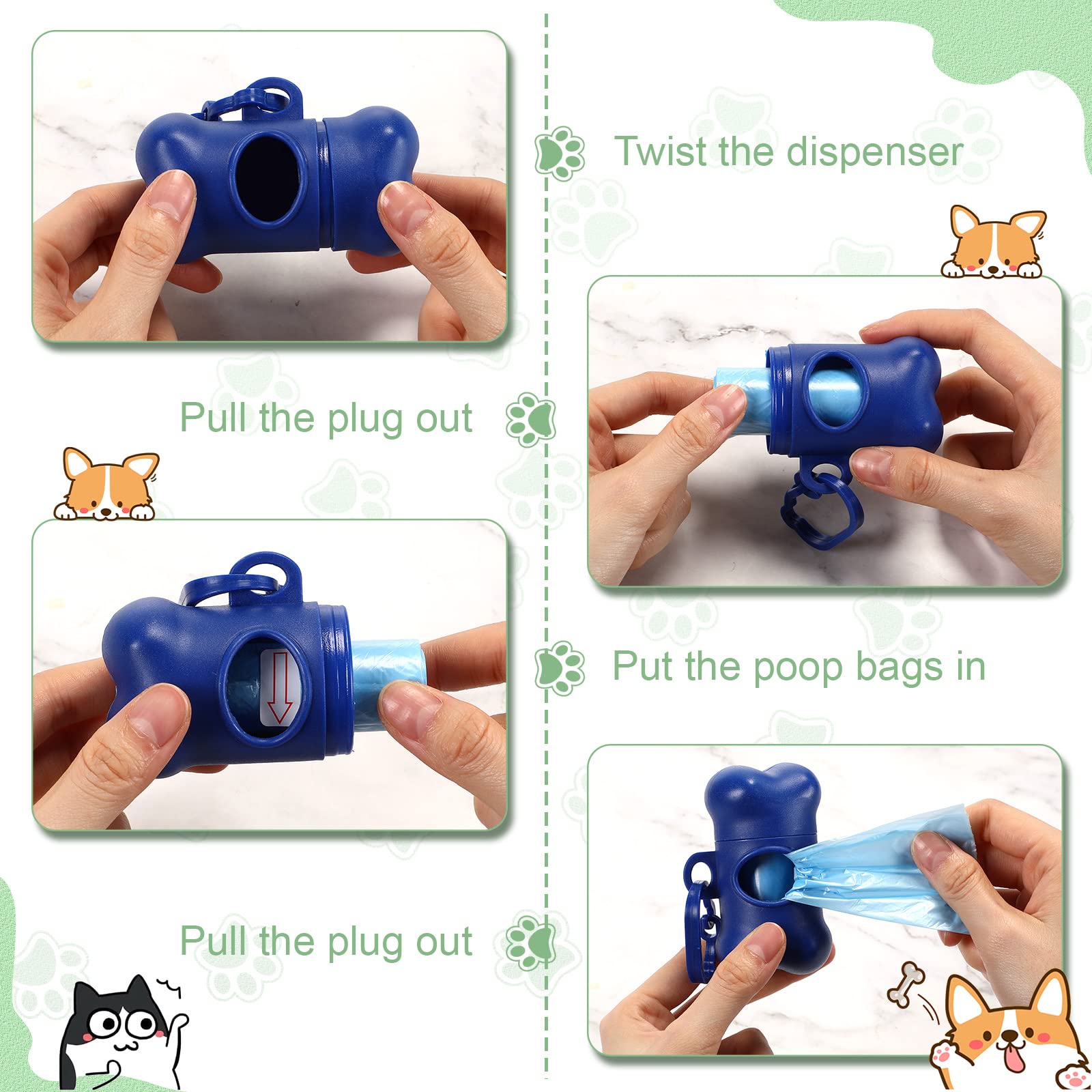 Portable Dog Poop Bags Pet Cleaning