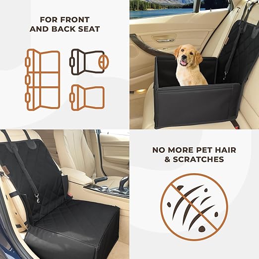 Waterproof Pet Car Seat for Back and Front Seat