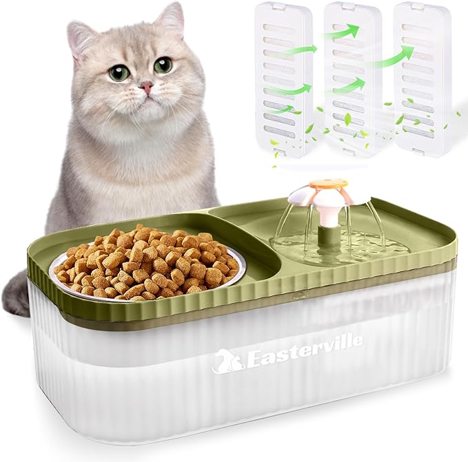 Automatic Water Fountain & Feeder