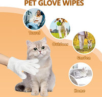 Pet Disposable Gloves Wipes 6PCS