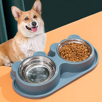 2 in 1 Pet Tableware  Water Feed