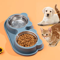 2 in 1 Pet Tableware  Water Feed