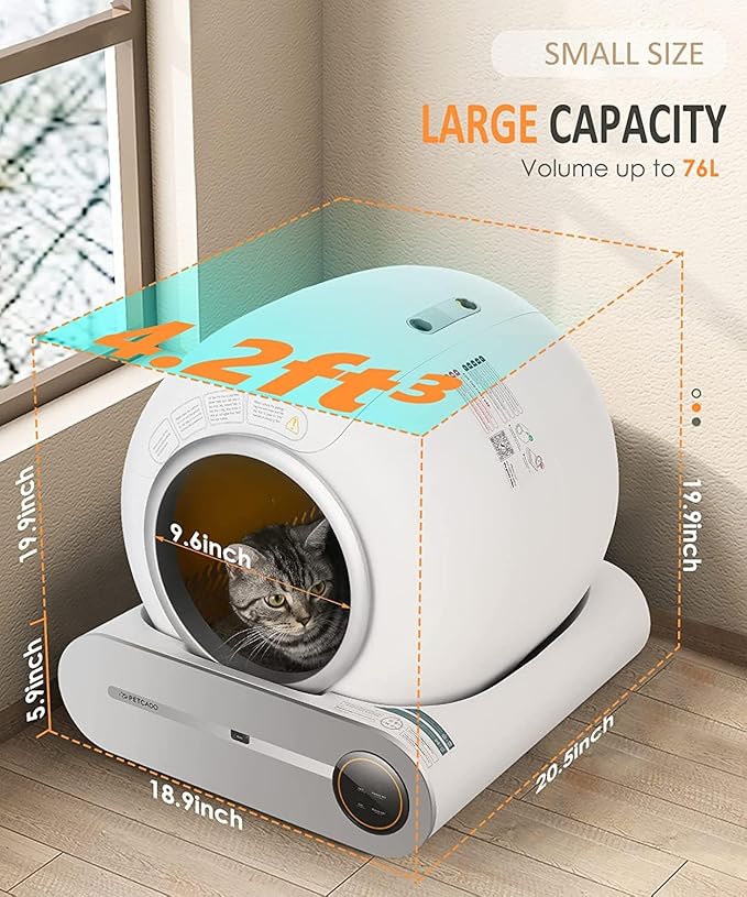 Smart Cat Litter Box Self-Cleaning