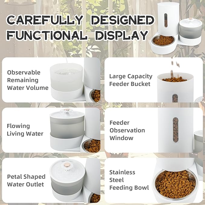 Food tank with water Fountain