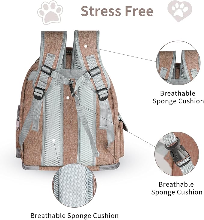 Moorpet Cat Backpack Carrier For Cats and Small Dogs JCK-101