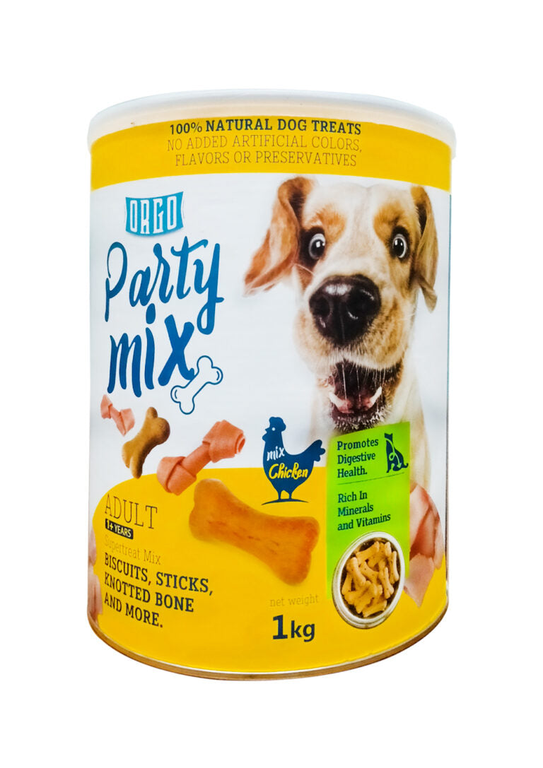 Orego Dog biscuits Party Mix Treats Chicken 1Kg