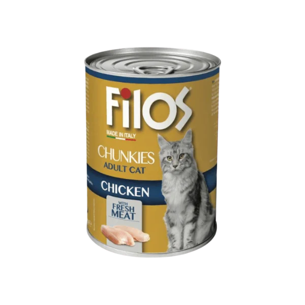 Filos Chunks with Chicken - wet cat food 400g