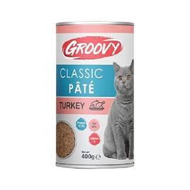 GROOVY CAT CLASSIC PATE TURKEY400 gm