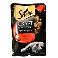 Sheba Cat Wet Food Beef pate Pouch 75 g
