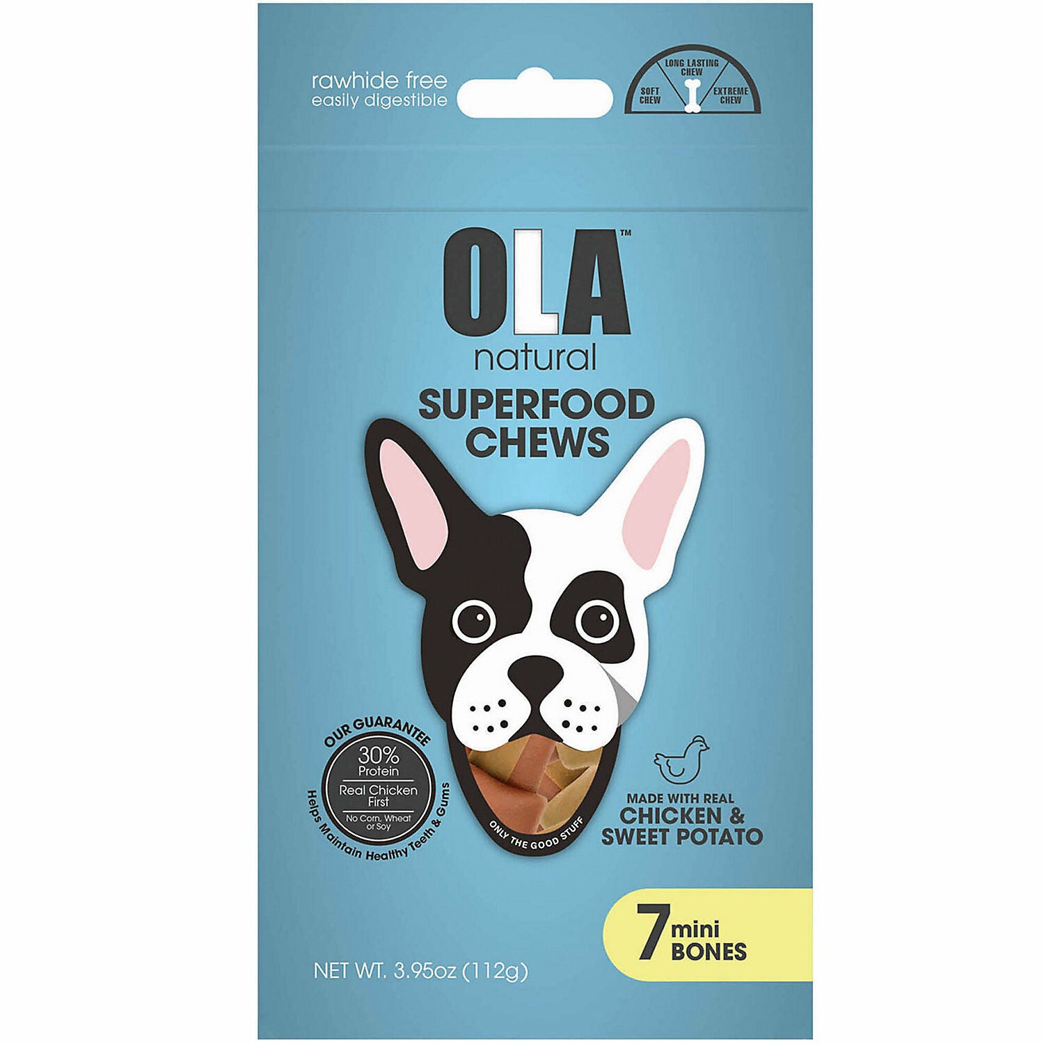 OLA natural - chicken & sweet potato - 7 mini bones - 112g