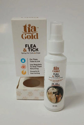 tia gold Flea And Tick Spray For Cats And Dogs