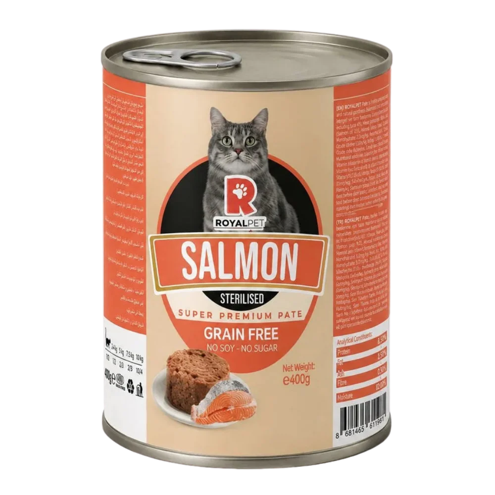 Royal Pet Cat Wet Food Adult Salmon Sterilized Premium Paté - Can 400g