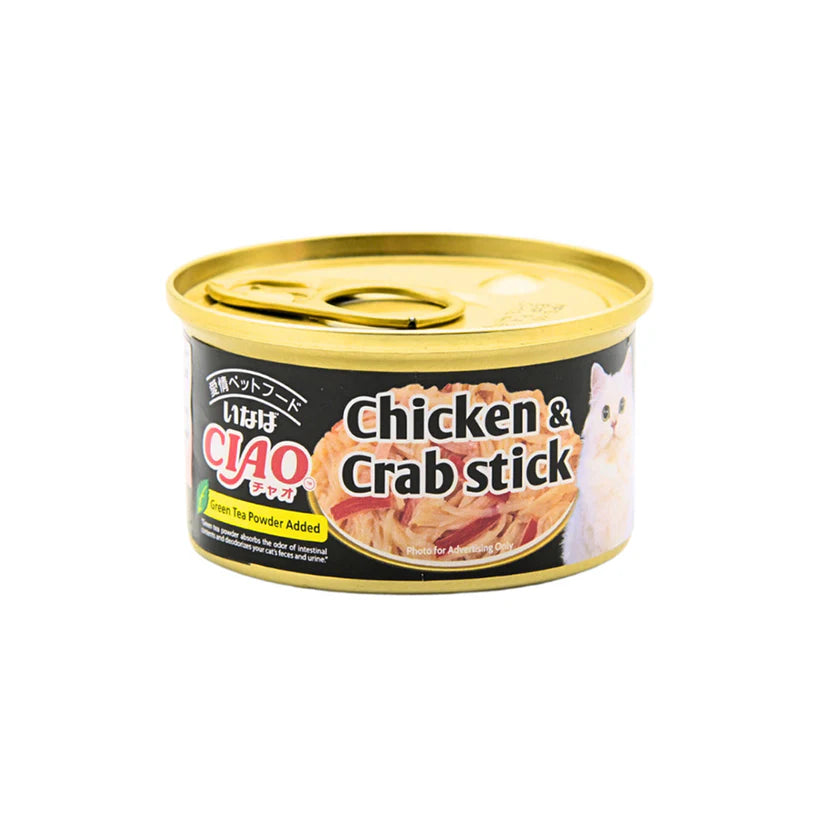 Ciao Cat Wet Food With Chicken & Crab Can - 75g