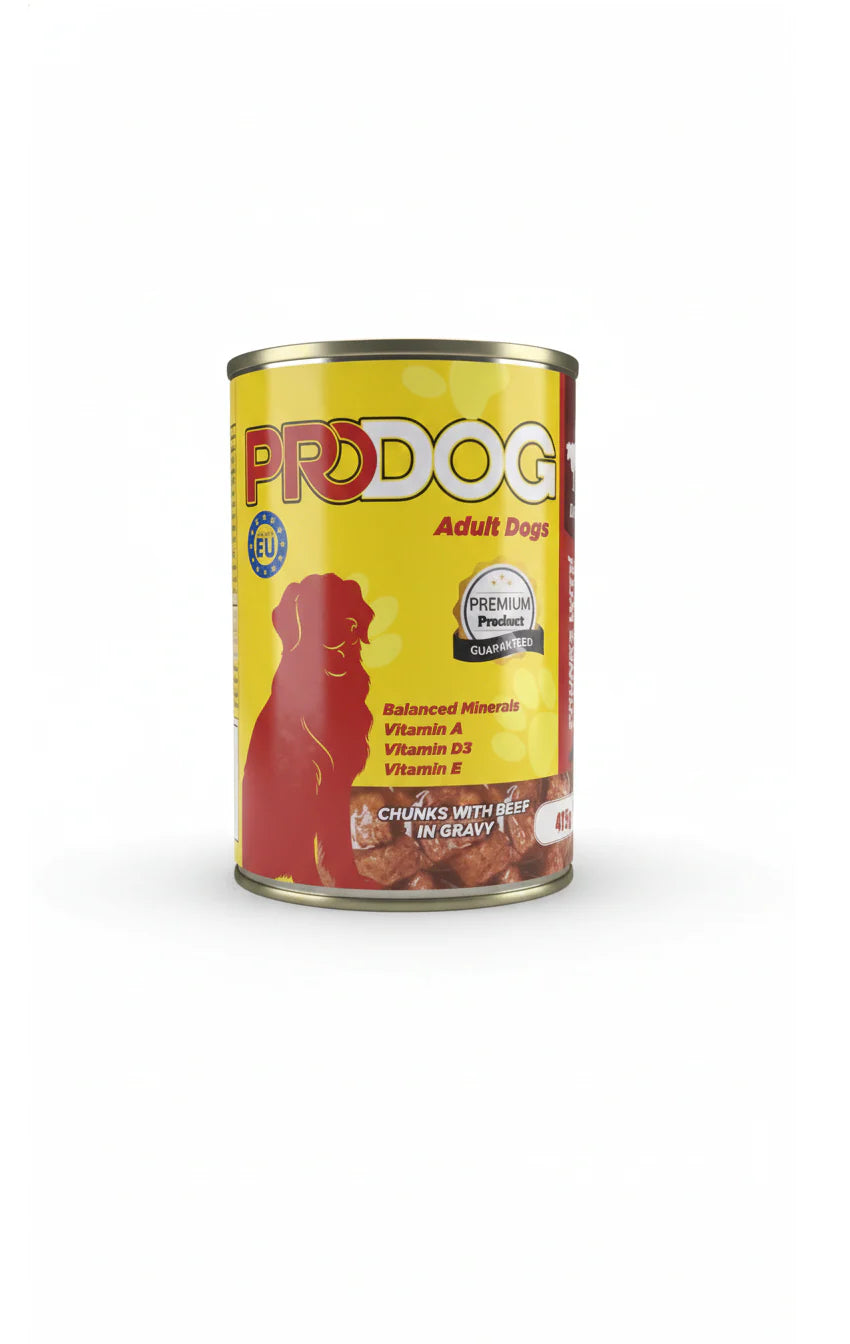 ProDog Wet Food Adult  With Beef - Can 415 gm