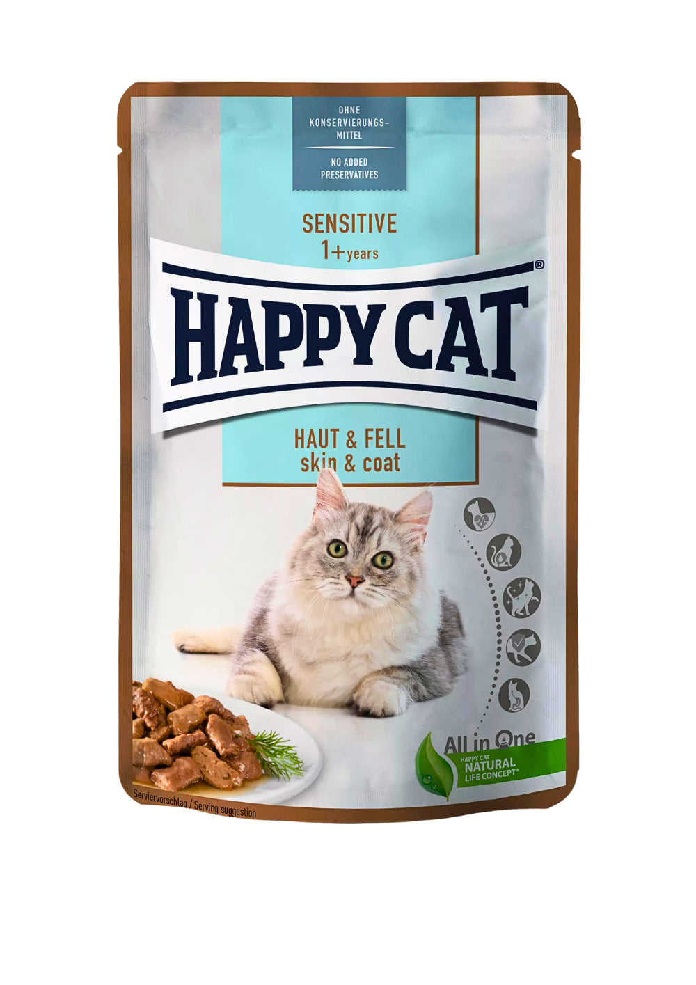 HAPPY CAT Wet Food Sensitive 1 Skin Coat Chicken 85g Zima Pets