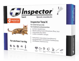 Inspector Total K Spot-on For Cats From 1 To 4 kg (Fipronil , Moxidectin )