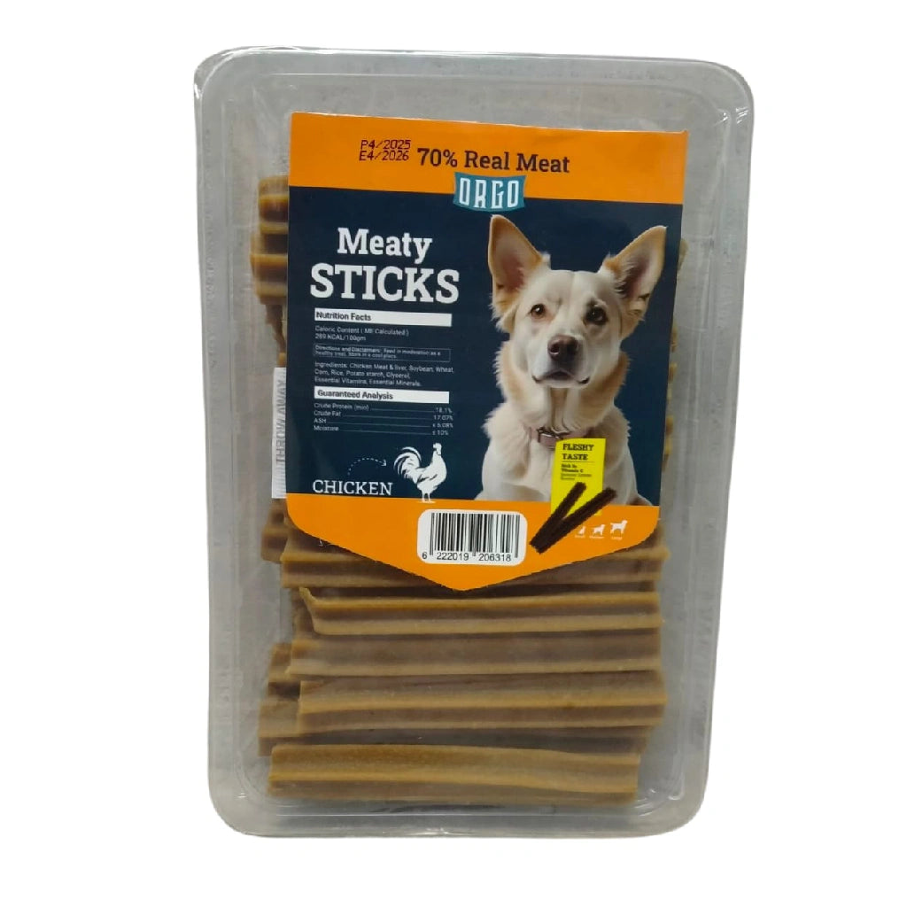 Orgo Meaty Sticks Chicken 500 gm ( 70% Real Meat )