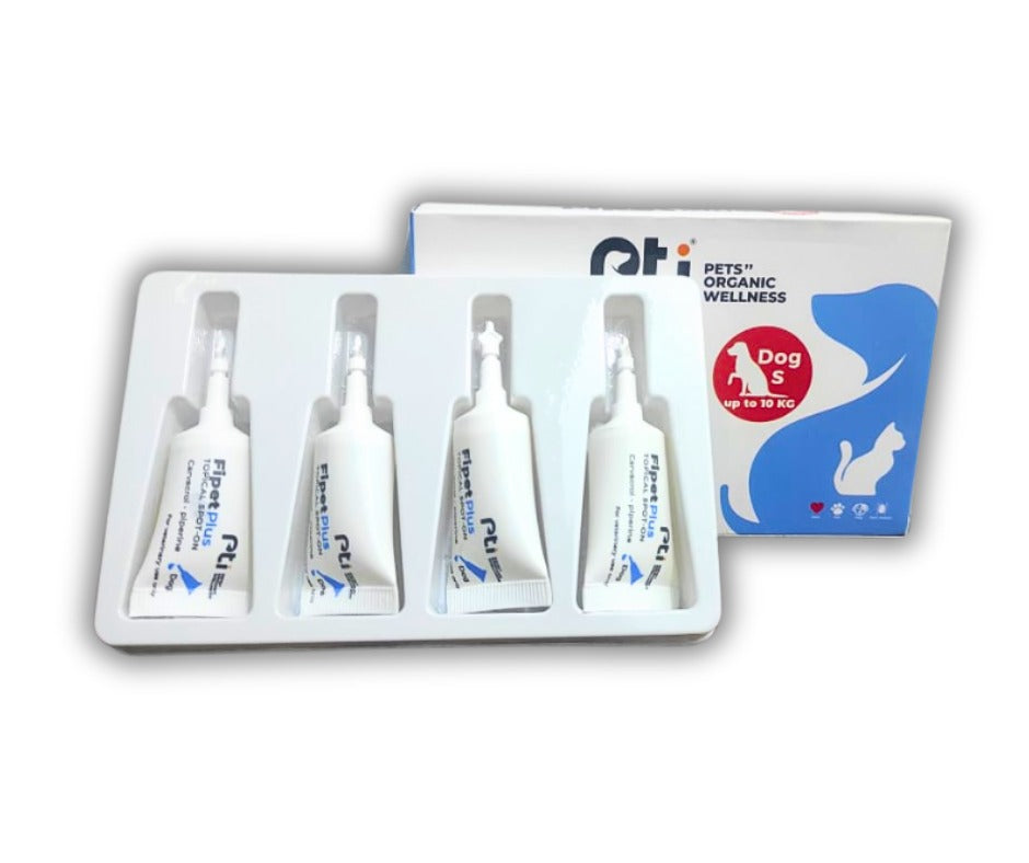 Pti Fipet Plus Topical Spot-on For Small Dogs up to 10Kg 1.3ml