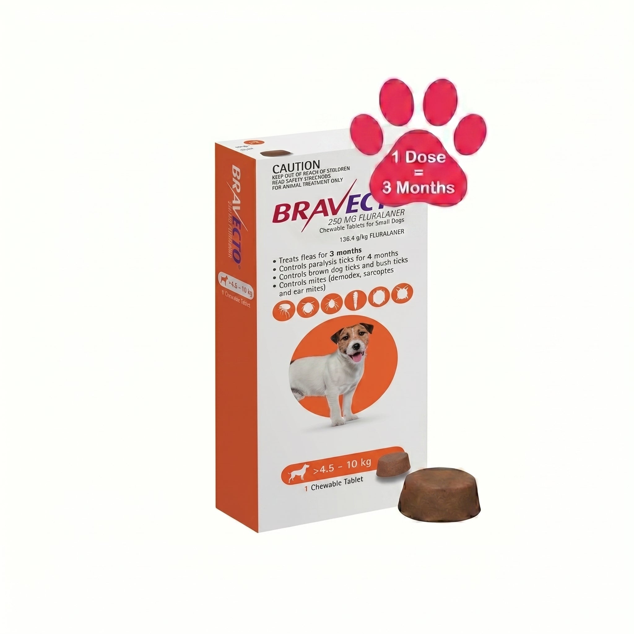 Bravecto 4.5 - 10 kg