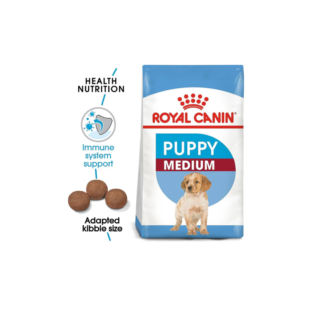 Royal Canin Medium Puppy Dry Food (15KG/4KG)