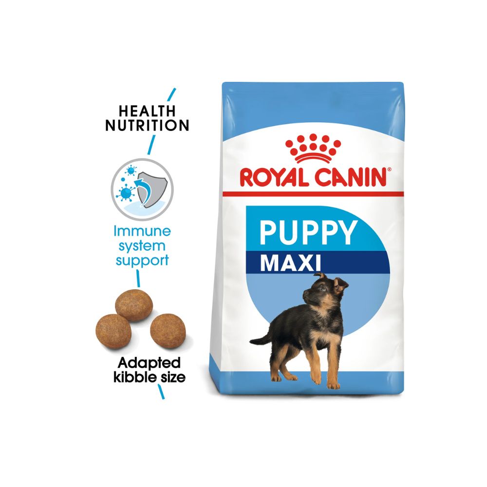 Royal Canin Maxi Puppy - Large Dogs Complete Dry Food (16 KG/4KG)