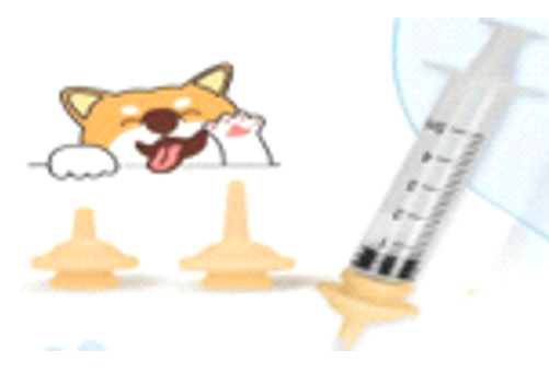 Pet Feeding Syringe with 2 Soft Nipple Tips 3 PCS