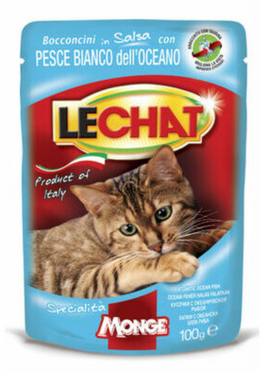 LECHAT Cat Wet Food Atlantic Ocean Fish - pouch 100g