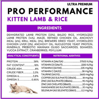 Pro Performance Mother & Baby Kitten (lamb-rice-cranberry) 2KG