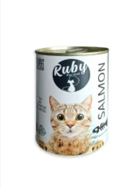 Ruby Cat Wet Food Salmon - Can 400g
