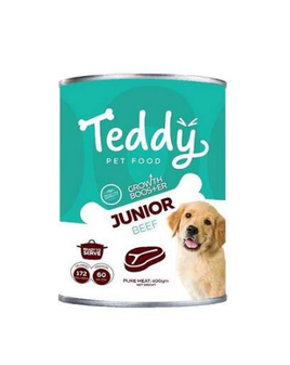 Teddy Dog Wet Food Junior Beef - Can 400g