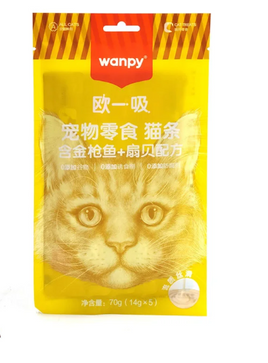 Wanpy Treats Fish&Scallop 5 tubes