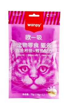 Wanpy treat marlin & salmon 5 tubes