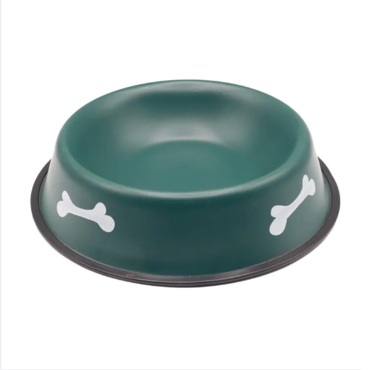 Dog Bowl with Cute Bone Print - size 6
