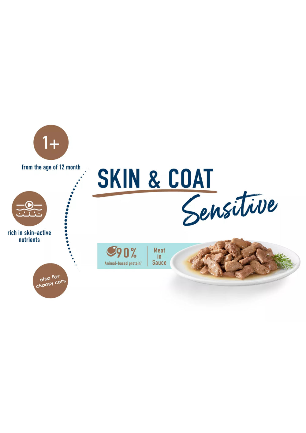 HAPPY CAT Wet Food Sensitive+1 Skin & Coat Chicken 85g