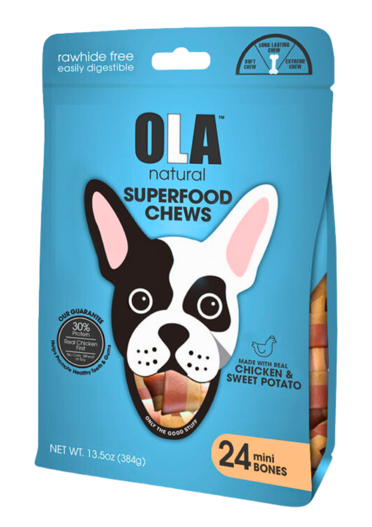 OLA natural - chicken & sweet potato - 24 mini bones - 384g