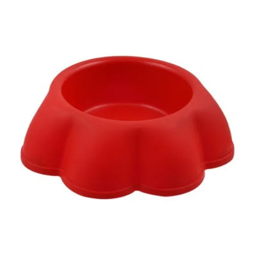 Red Bowl in paws shape - small size
