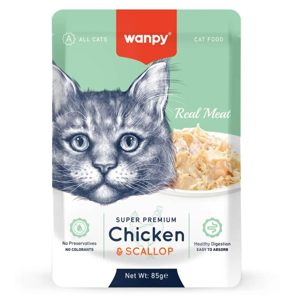 Wanpy  Wet Food Chicken & Scallop - 85g