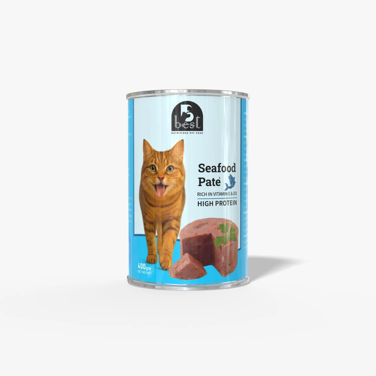 B Best Cat Wet Food Adult Seafood Pate - Can 400g