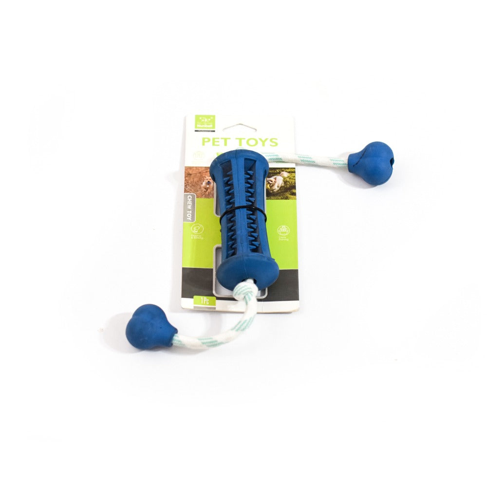 لعبة مضغ الكلاب الكبيرة باللون الأخضر من نونبيل مع حبل