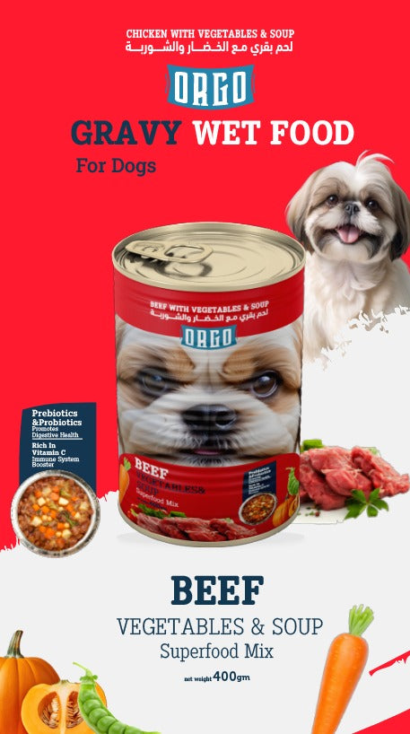 Orgo Beef, Vegetables & Soup – Super Food Mix – 400g
