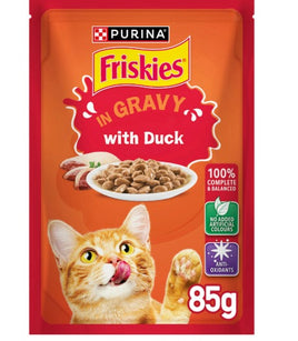 Purina Friskies Chunks With Duck In Gravy - Wet Cat Food 85g