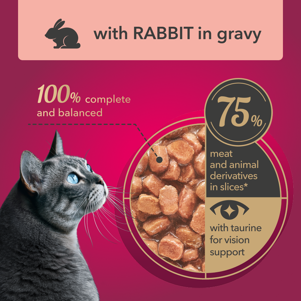 My Love Cat Wet Food Rabbit in Gravy - Pouch 85 gm
