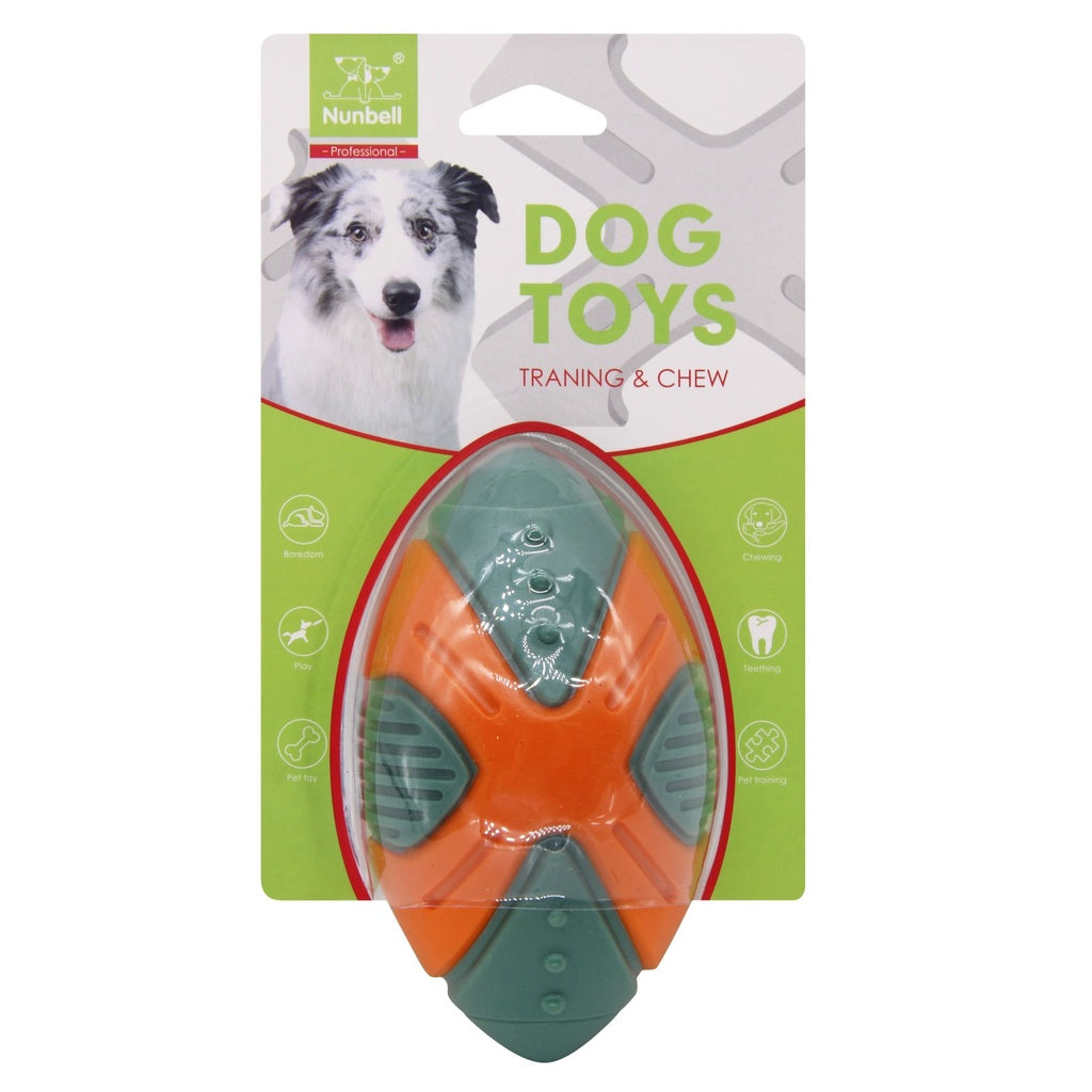 Nunbell pet dog toys training and chew oval shape