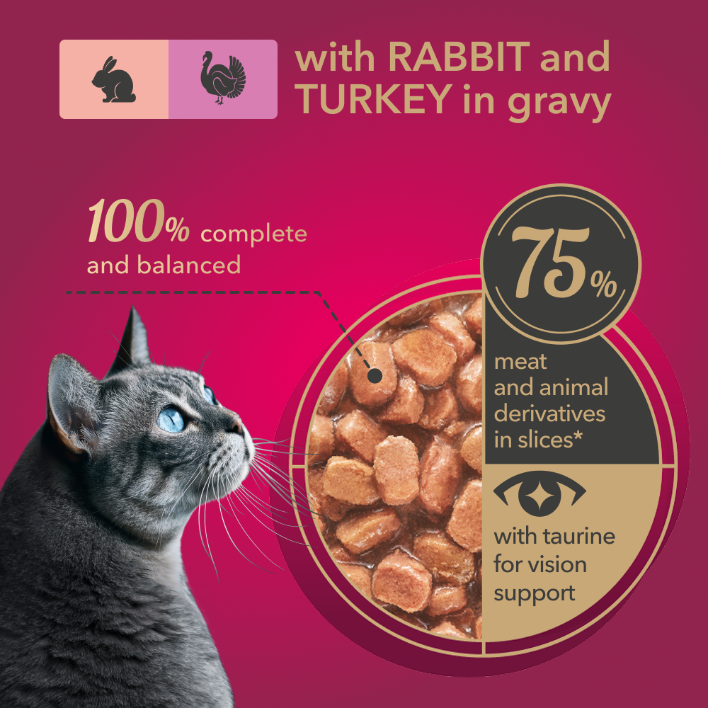 My Love Cat Wet Food Rabbit & Turkey in Gravy - Pouch 85 gm