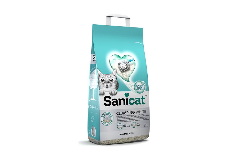 SaniCat Litter Clamping White Fragrance Free 20L