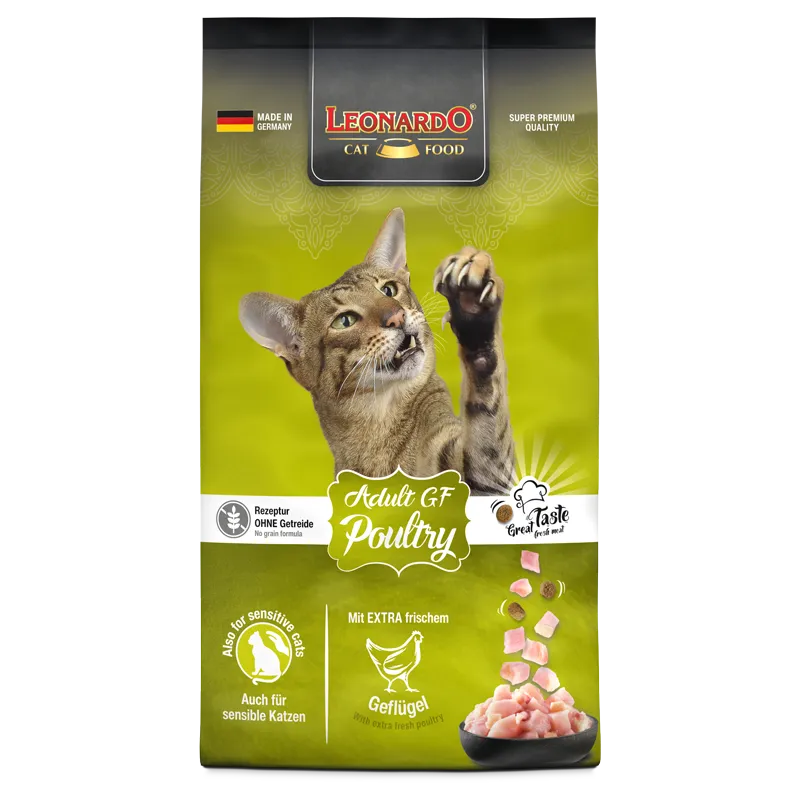 Leonardo Cat Dry Food Adult GF with Poultry 1.8 kg
